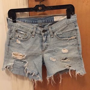 Cut-Off Denim Shorts
